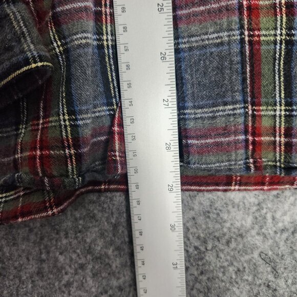 LL Bean Flannel Shirt Men S Traditional Fit Multicolor Scotch Plaid Button Down - Picture 5 of 6